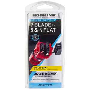 Hopkins Multi-Tow Nite-Glow 7 Blade to 5 Flat and 4 Flat Adapter