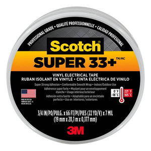 3M 3/4" x 66' Scotch Super 33+ Vinyl Electrical Tape