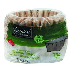 Essential Everyday 200 Count 8-12 Cup Basket Style Coffee Filters