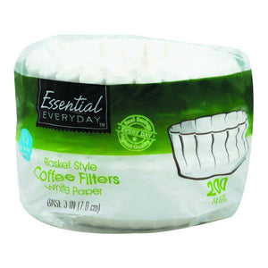 Essential Everyday 200 Count 4 Cup Basket Style Coffee Filters