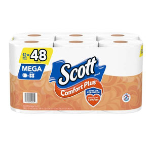 Scott 12 Count Comfort Plus Mega Roll Toilet Paper
