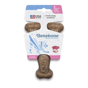 Benebone Small Puppy Bacon Wishbone