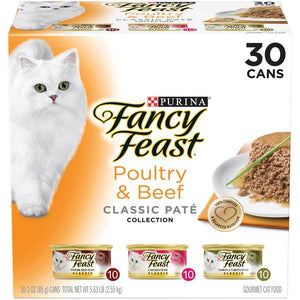 Fancy Feast 3oz 30 Count Classic Mix Variety Pack