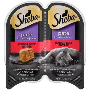 Sheba 2.65 oz Perfect Portions Beef Pate Cat Food