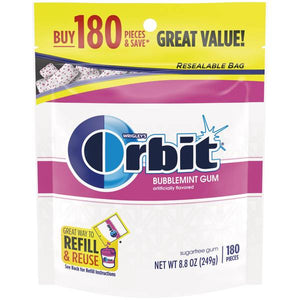 Orbit 180 Count White Bubblemint Gum