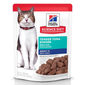 Hill's Science Diet 2.8 oz Tender Tuna Dinner Senior 7+ Cat Food Pouch