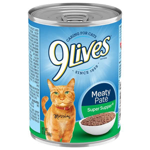 9 Lives 13 oz Meaty Pate Super Supper Cat Food