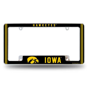 All Star Sports Iowa Hawkeyes All Over License Plate Frame