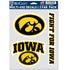 All Star Sports Iowa Hawkeyes 3-Pack 6"x8" Fan Pack Decals