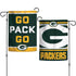 NFL Green Bay Packers Slogan 12"x18" 2 Sided Garden Flag