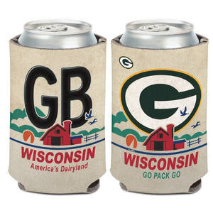 NFL 12 oz Green Bay Packers License Plate Can Cooler