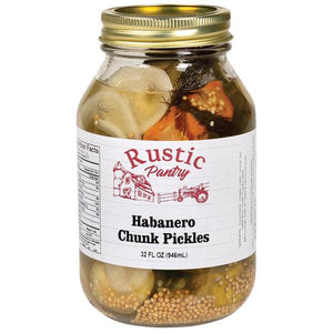 Rustic Pantry 32 oz Habanero Pickle Chunks