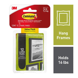3M Large Picture Hanging Strips Value Pack