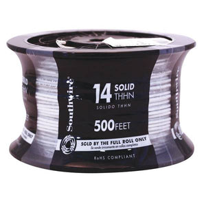 Southwire 500 ft. 14 White Solid CU THHN Wire
