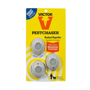 Victor 3-Pack Mini PestChaser Rodent Repeller with 1 Nightlight