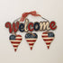 Gerson 18" Wood and Metal "Welcome" with Hearts Wall Hanging