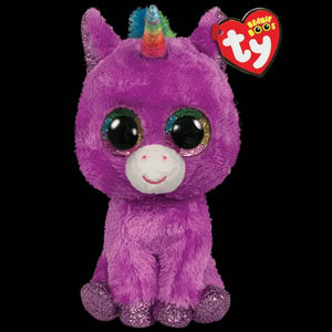 Ty Small Beanie Boo Rosette - Purple Unicorn