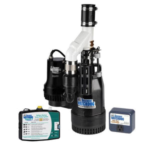 Basement Watchdog Big Combo 1/2 HP Primary and Battery Backup Sump Pump with Smart WiFi Capable Monitoring Controller