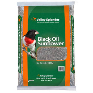 Valley Splendor 20 lb Black Oil Sunflower Seeds