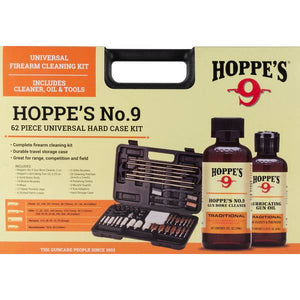 Hoppe's Universal 62-Piece Blow Molded Cleaning Kit with No. 9 Cleaner and Oil