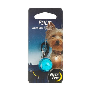 Nite Ize PetLit Collar Light - Turquoise Jewel