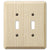 Amerelle Contemporary 2-Toggle Unfinished Ash Wall Plate
