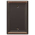 Amerelle Chelsea 1-Blank Aged Bronze Wall plate
