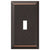 Amerelle Century 1-Toggle Aged Bronze Wall Plate
