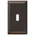 Amerelle Century 1-Toggle Aged Bronze Wall Plate
