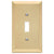 Amerelle Century 1-Toggle Satin Brass Wall Plate
