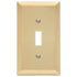 Amerelle Century 1-Toggle Satin Brass Wall Plate