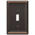 Amerelle Chelsea 1-Toggle Aged Bronze Wall Plate