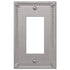 Amerelle Imperial Bead Brushed Nickel Wall Plate