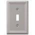 Amerelle Chelsea 1-Toggle Brushed Nickel Wall Plate