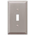 Amerelle Century 1-Toggle Brushed Nickel Wall Plate