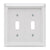 Amerelle Deerfield 2-Toggle White Wall Plate
