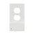 Westek LumiCover USB White Classic Duplex Outlet Nightlight Wall Plate
