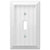 Amerelle Cottage 1-Toggle White Wall Plate