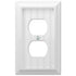 Amerelle Cottage 1-Duplex White Outlet Wall Plate