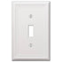 Amerelle Chelsea 1-Toggle White Wall Plate