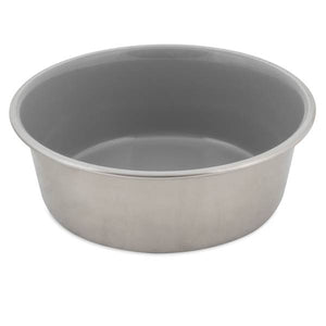 Petmate 4-Cup Painted Stainless Steel Pet Bowl