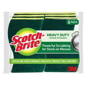 Scotch-Brite 6-Pack Heavy Duty Scrub Sponge