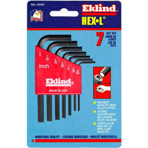 Eklind 7-Piece Hex-L Key Set with Molded Holder