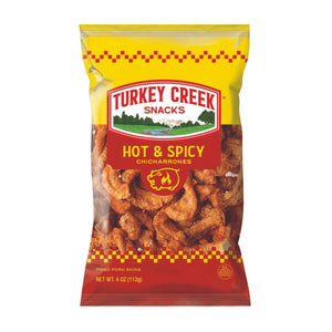 Turkey Creek 4 oz Hot n Spicy Porkskin