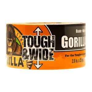 Gorilla 25 Yard Black Tough & Wide Tape