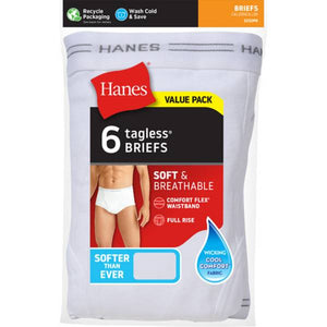 Hanes 6-Pack Men's Cotton Briefs