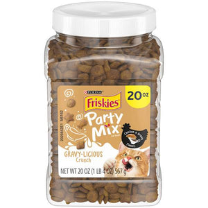 Friskies 20 oz Party Mix Gravylicious Cat Treats