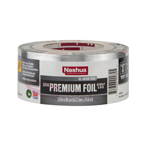 Nashua Tape Products 2.5 in. x 60 yd. 324A Premium Foil UL Listed HVAC Tape