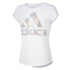 Adidas Girl's Short Sleeve AEROREADY Rainbow Logo Foil Tee