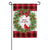 Evergreen Enterprises Christmas Cardinal Wreath Garden Suede Flag